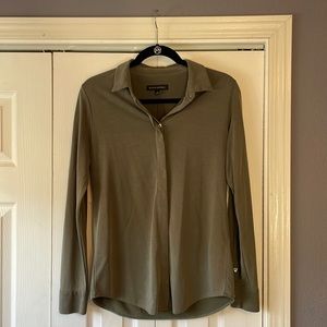 Banana Republic army green button down